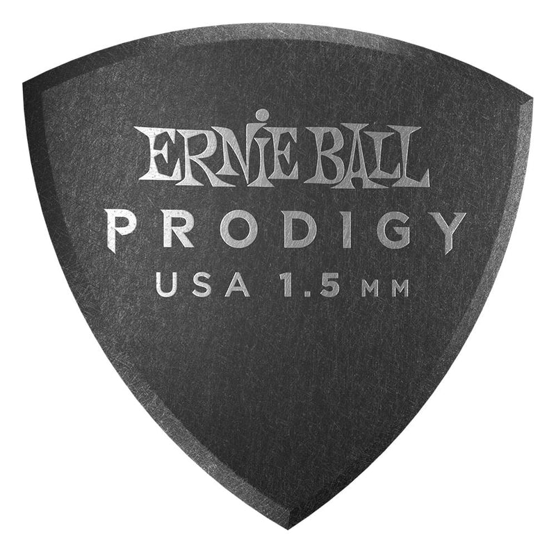 Palhetas Larg Shield Prodigy 1.5mm Pretas Pct C/6 P09332 Ernie Ball