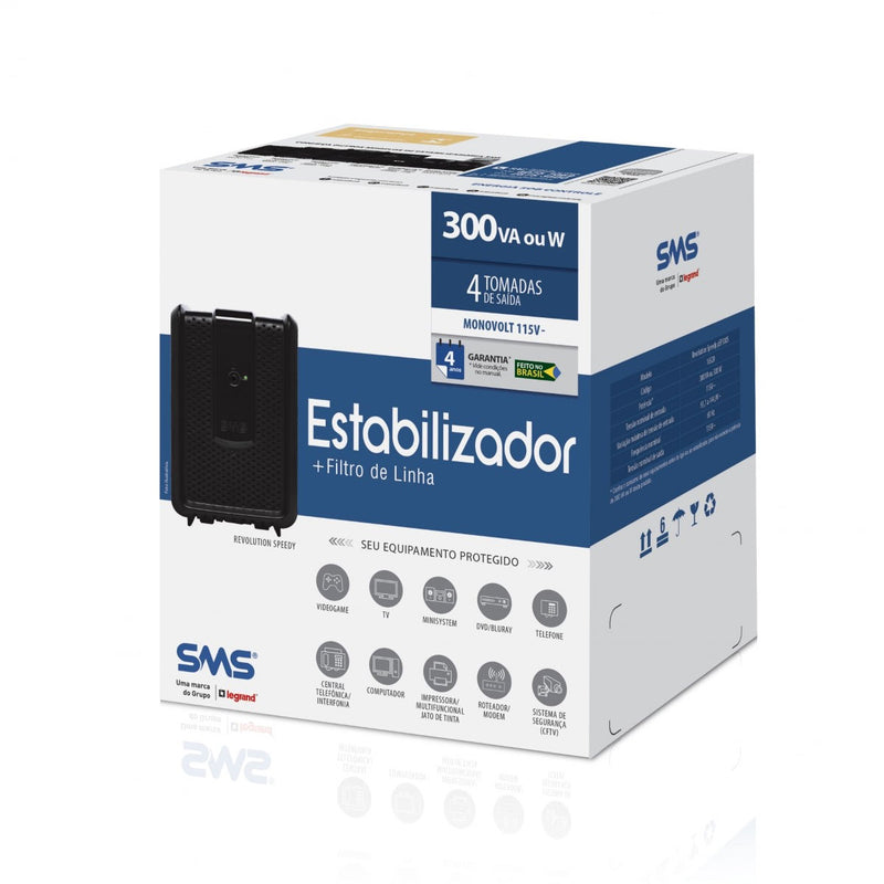 Estabilizador Revolution Speedy 300va Monovolt 115/115v - 16520