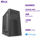 Computador B100 Celeron J4005 Asus J4005i-c/br 2.00ghz Memória 4gb Ddr4 Ssd 120gb Fonte 200w Windows 10 Pro