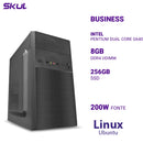 Computador Business B200 Pentium Dual Core G6405 Mem 8gb Ddr4 Ssd 256gb Fonte 200w Linux