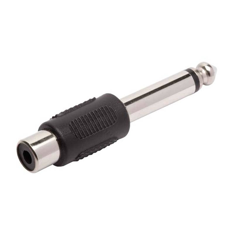 Adaptador Jack Rca Para P10 Mono Ponta Niquel Pct C/4un - Pç / 4