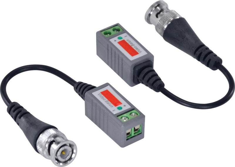 VIDEO BALUN COM EXTENSÃO PASSIVO BNC X CABO LAN PAR