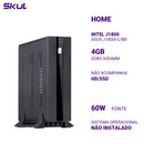 Mini Computador Home H100 Intel J1800 Asus J1800i-c/br Mem 4gb Ddr3 Sem Hd/ssd 1x Serial Fonte 60w