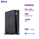 Mini Computador Business B100 Intel J1800 Asus J1800i-c/br Mem 4gb Ddr3 Ssd 120gb 1x Serial Fonte 60w Windows 10 Pro