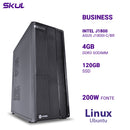 Computador Business B100 Intel J1800 Asus J1800i-c/br Mem 4gb Ddr3 Ssd 120gb Gab Slim 1x Serial Fonte Sfx 200w Linux
