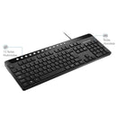 Teclado Com Fio Comfort Multimidia Com Teclas Chocolate Preto Tc143