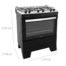 Fogao 5b Mueller Piacere Acend. Automatico - 60.1230.003