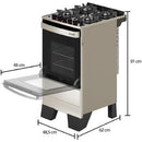 Fogao 4b Mueller Piacere Vetro Mesa Vidro - 60.1230.006