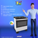 Fogao 5b Mueller Piacere Vetro Mesa Vidro - 60.1230.038