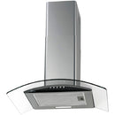 Coifa 60cm Fischer Parede Fit Vidro Curva Inox 110V - 28017-63480