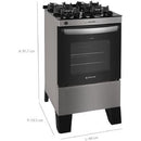Fogao  4b Atlas Agile Up Glass Mesa Vidro - 300000886