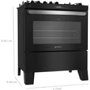 Fogao 5b Atlas Agile Up Glass Mesa Vidro - 300000885