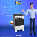 Fogao 4b Atlas Monaco Plus C/acend  - 300000713