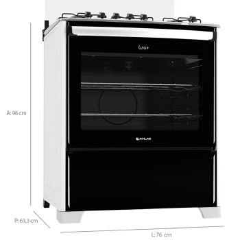 Fogao 5b Atlas New Utop Mesa Inox - 300001222