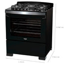 Fogao 5b Dako Diplomata Mesa Vidro C/ Acen - 300001001