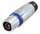 Conector  Speakon Cabo Macho 4 Polos Nickel Nlt4mx Neutrik
