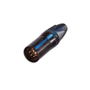 Conector Xlr Cabo Macho 5 Polos Preto Contato Gold Nc5mxx-b Neutrik