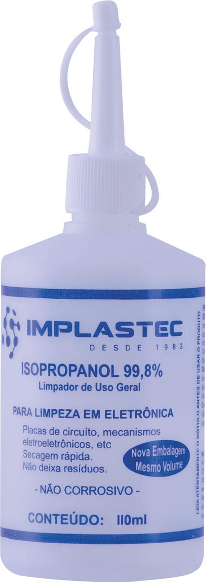 ÁLCOOL ISOPROPÍLICO 110ML COM BICO APLICADOR