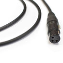 Cabo Para Microfone Xlr Macho / Xlr Femea Ninja Lw 30ft 9,15 Metros Preto