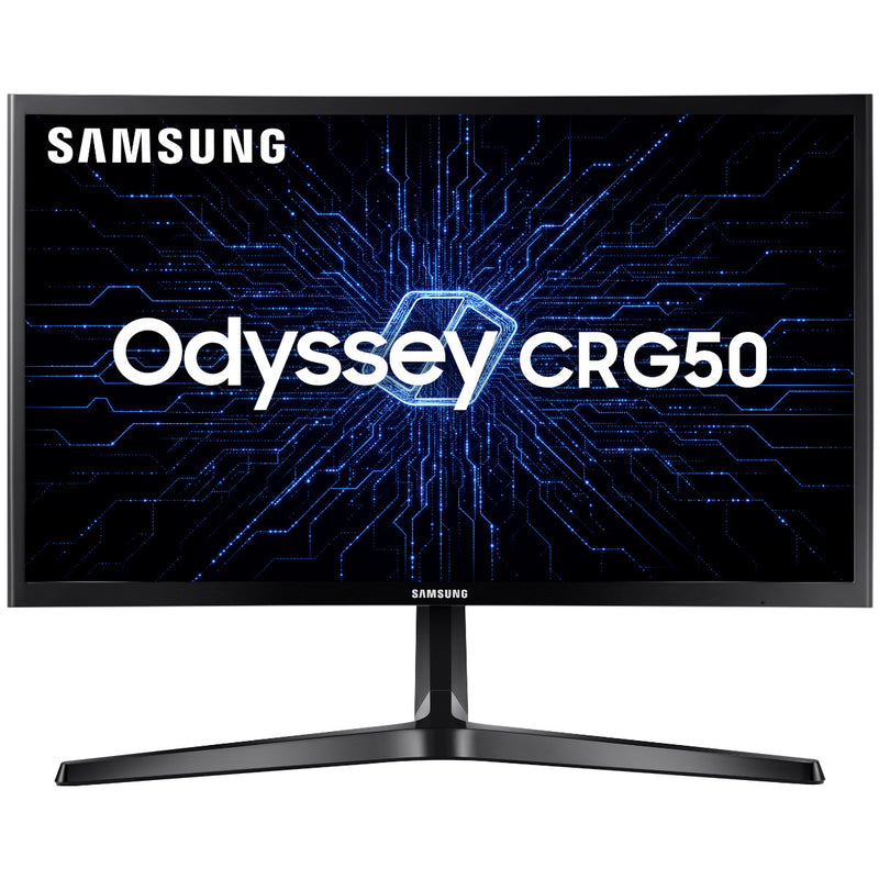 Monitor Samsung Curvo Odyssey 24" Fhd 144hz Hdmi Dp Freesync Preto Série Crg50 - Lc24rg50fzlmzd