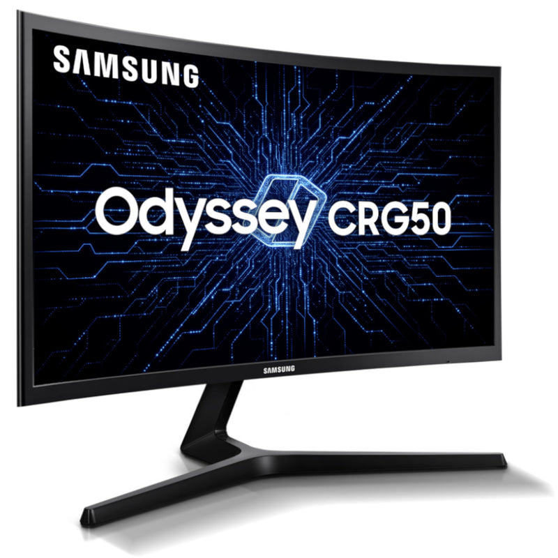 Monitor Samsung Curvo Odyssey 24" Fhd 144hz Hdmi Dp Freesync Preto Série Crg50 - Lc24rg50fzlmzd