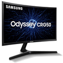 Monitor Samsung Curvo Odyssey 24" Fhd 144hz Hdmi Dp Freesync Preto Série Crg50 - Lc24rg50fzlmzd