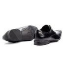 Sapato Social Masculino Couro Cromo Preto