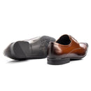 Sapato Social Masculino Couro Cromo Whisky