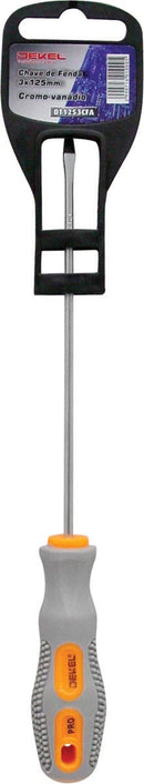 CHAVE DE FENDA 3MM X 125MM - CROMO-VANÁDIO - PONTA MAGNETIZADA - DT1253CFA