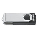 PEN DRIVE 16GB TWIST2 PRETO/PRATA PD588