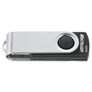 PEN DRIVE 32GB TWIST2 PRETO/PRATA PD589