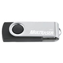 PEN DRIVE 64GB TWIST2 PRETO/PRATA PD590