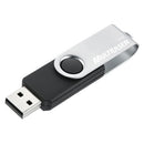 PEN DRIVE 64GB TWIST2 PRETO/PRATA PD590