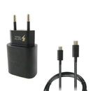 Carregador De Celular Samsung/xiaomi/motorola/realme Carga Rapida 25w Cabo Usb-c X Usb-c 1m Preto - Sa45181kit