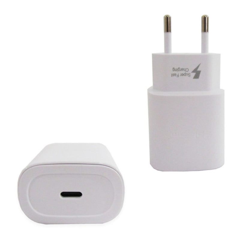 Carregador De Celular Samsung/xiaomi/motorola/realme Carga Rapida 25w Cabo Usb-c X Usb-c 1m Branco - Sa45381kit