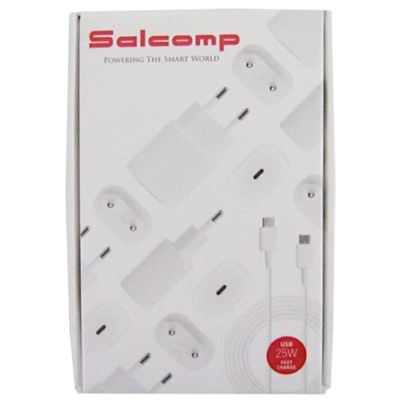 Carregador De Celular Samsung/xiaomi/motorola/realme Carga Rapida 25w Cabo Usb-c X Usb-c 1m Branco - Sa45381kit