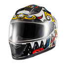 Capacete Texx Hawk - Hunger Cinza E Amarelo 56