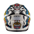 Capacete Texx Hawk - Hunger Cinza E Amarelo 56