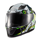 Capacete Texx Hawk - Scream Verde E Azul 56