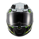 Capacete Texx Hawk - Scream Verde E Azul 56