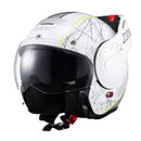 Capacete Texx Stratos 180 Scratched Branco E Verde 58