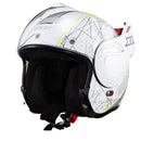 Capacete Texx Stratos 180 Scratched Branco E Verde 62