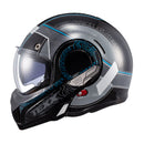 Capacete Texx Stratos 180 Topographic Preto E Azul 60