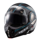 Capacete Texx Stratos 180 Topographic Preto E Azul 60