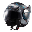 Capacete Texx Stratos 180 Topographic Preto E Azul 60