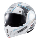 Capacete Texx Stratos 180 Topographic Branco E Azul 58