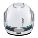 Capacete Texx Stratos 180 Topographic Branco E Azul 60