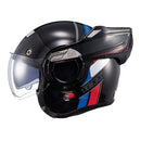 Capacete Texx Stratos 180 Journey Preto / Azul / Vermelho 62
