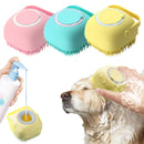 Esponja De Silicone Para Banho Com Dispenser Shampoo / Sabonete Escova Crianças, Adultos e para Pets