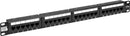 PATCH PANEL CAT.5E 24 PORTAS T568A/B